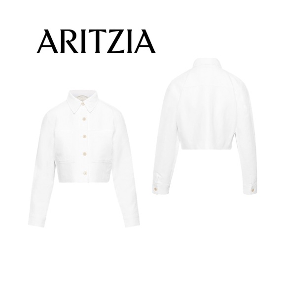 Aritzia Jackets & Blazers - Aritzia Cropped Linen Jacket